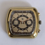 Chronographe Lip coussin plaqué or